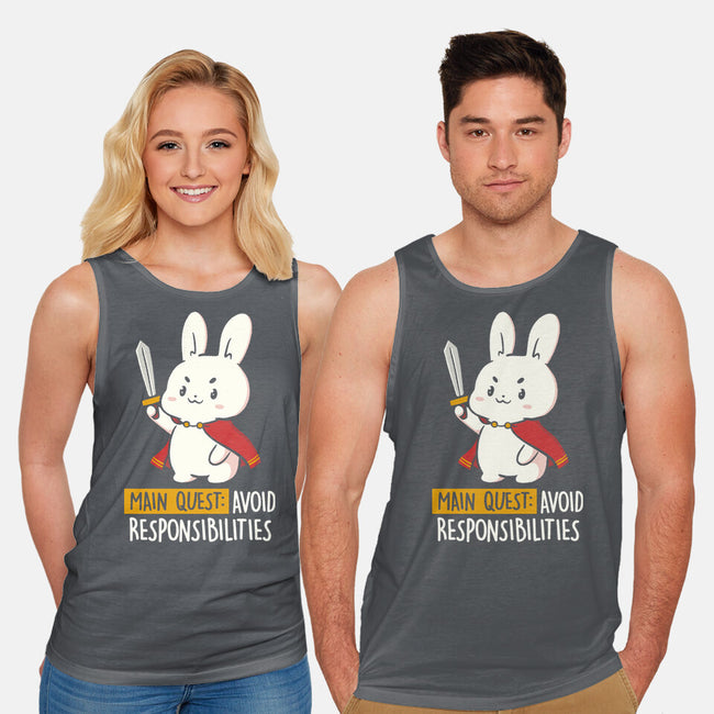 Main Quest Avoid Responsibilities-Unisex-Basic-Tank-koalastudio