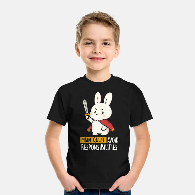 Main Quest Avoid Responsibilities-Youth-Basic-Tee-koalastudio