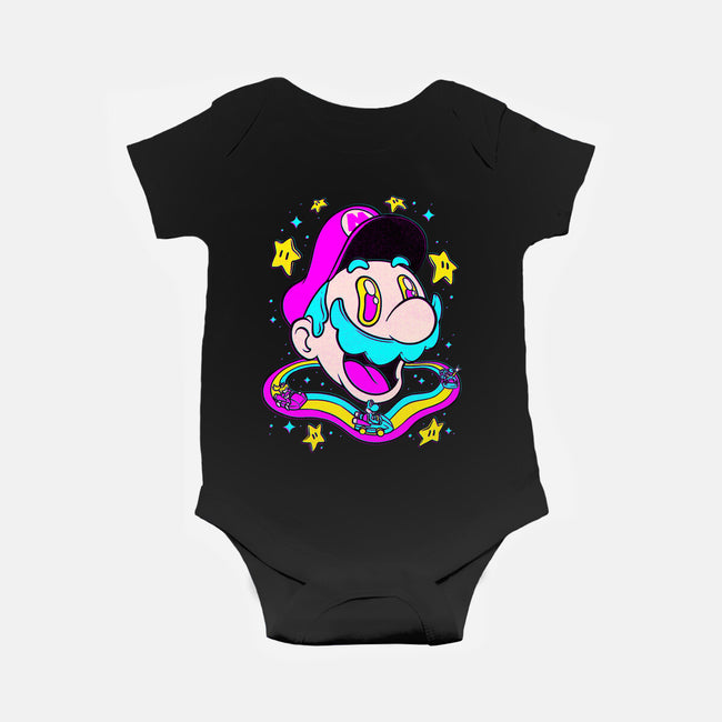 Psychedelic Mushroom Race-Baby-Basic-Onesie-Studio Mootant