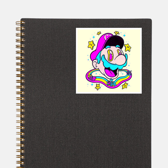 Psychedelic Mushroom Race-None-Glossy-Sticker-Studio Mootant