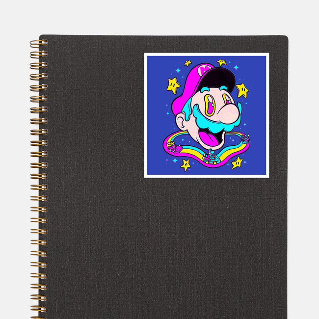 Psychedelic Mushroom Race-None-Glossy-Sticker-Studio Mootant