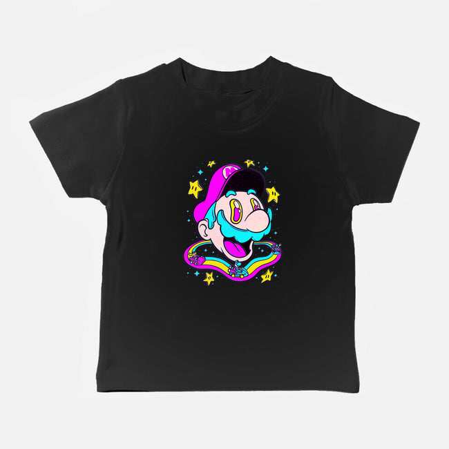 Psychedelic Mushroom Race-Baby-Basic-Tee-Studio Mootant