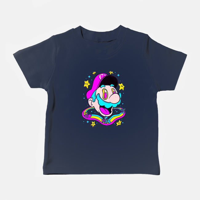Psychedelic Mushroom Race-Baby-Basic-Tee-Studio Mootant