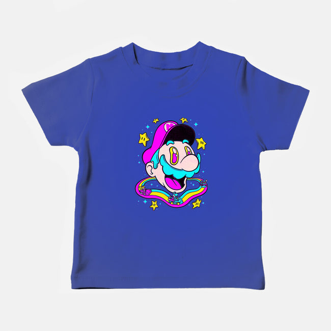 Psychedelic Mushroom Race-Baby-Basic-Tee-Studio Mootant