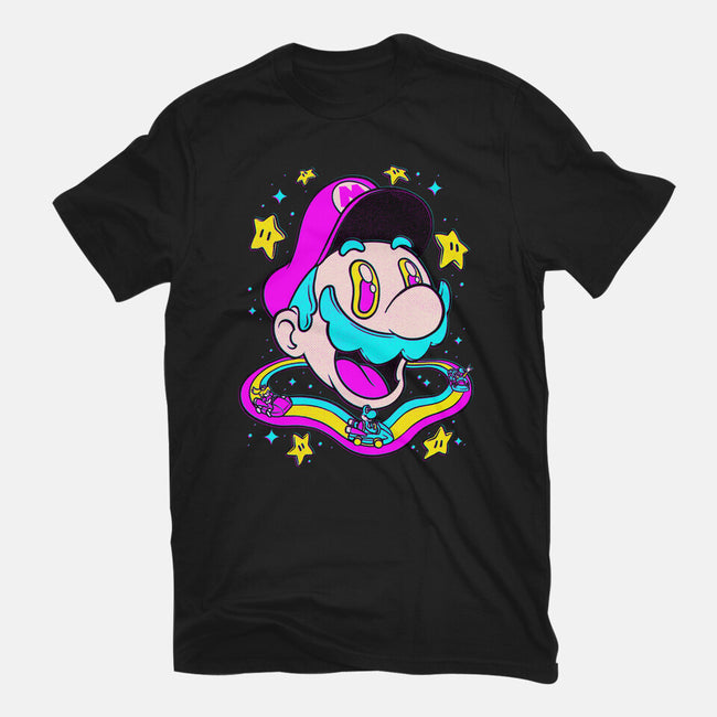 Psychedelic Mushroom Race-Mens-Heavyweight-Tee-Studio Mootant