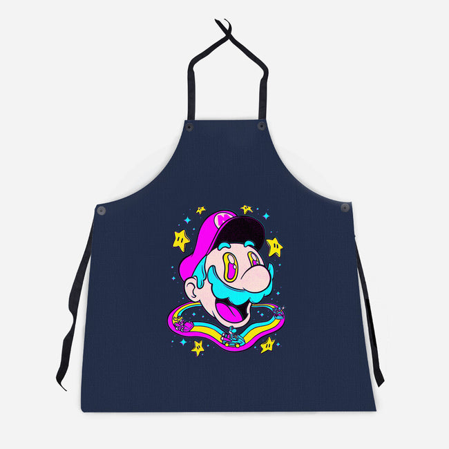 Psychedelic Mushroom Race-Unisex-Kitchen-Apron-Studio Mootant