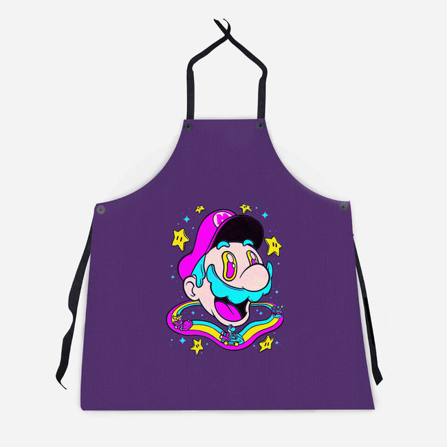 Psychedelic Mushroom Race-Unisex-Kitchen-Apron-Studio Mootant