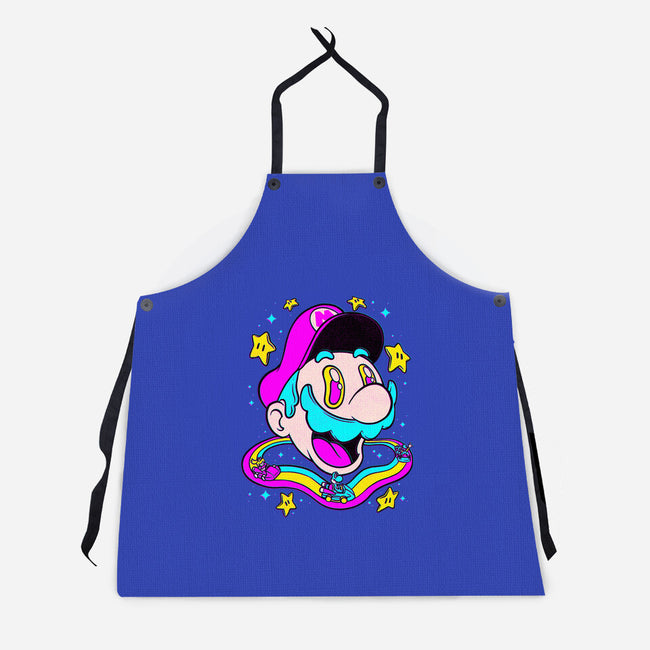Psychedelic Mushroom Race-Unisex-Kitchen-Apron-Studio Mootant