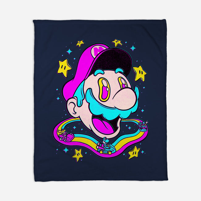 Psychedelic Mushroom Race-None-Fleece-Blanket-Studio Mootant