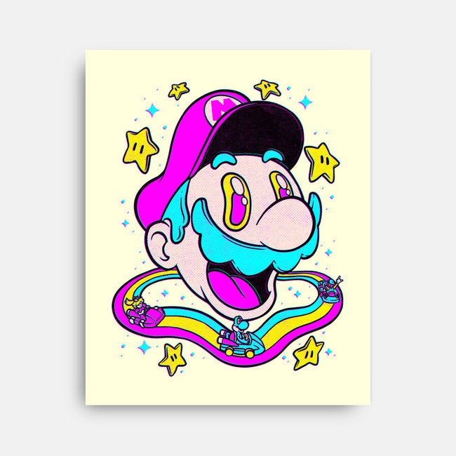 Psychedelic Mushroom Race-None-Stretched-Canvas-Studio Mootant