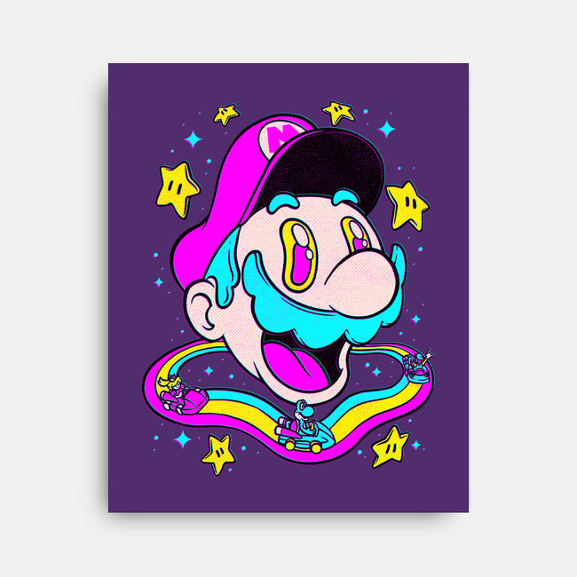 Psychedelic Mushroom Race-None-Stretched-Canvas-Studio Mootant