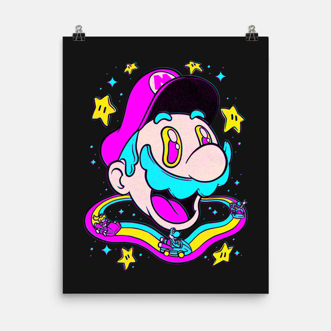 Psychedelic Mushroom Race-None-Matte-Poster-Studio Mootant