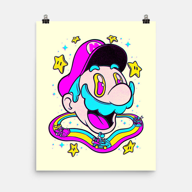 Psychedelic Mushroom Race-None-Matte-Poster-Studio Mootant
