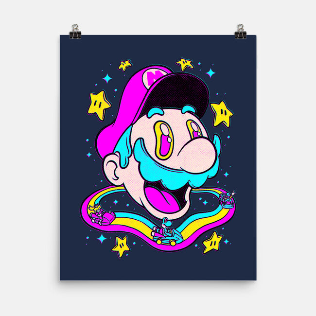 Psychedelic Mushroom Race-None-Matte-Poster-Studio Mootant