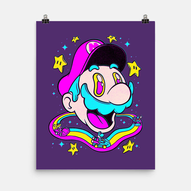 Psychedelic Mushroom Race-None-Matte-Poster-Studio Mootant