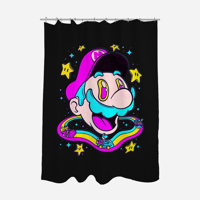 Psychedelic Mushroom Race-None-Polyester-Shower Curtain-Studio Mootant