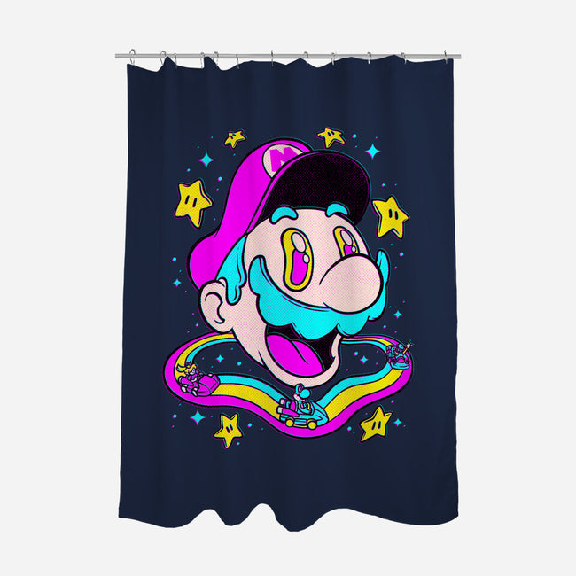 Psychedelic Mushroom Race-None-Polyester-Shower Curtain-Studio Mootant