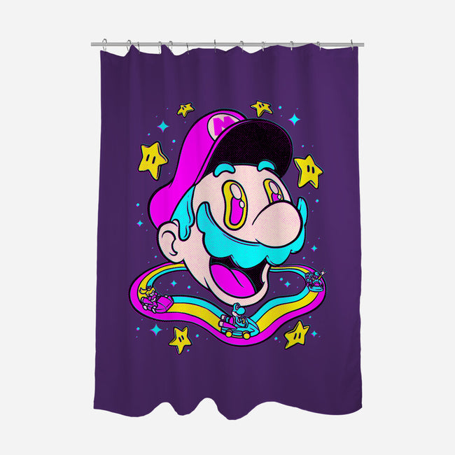 Psychedelic Mushroom Race-None-Polyester-Shower Curtain-Studio Mootant