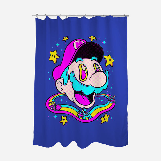 Psychedelic Mushroom Race-None-Polyester-Shower Curtain-Studio Mootant