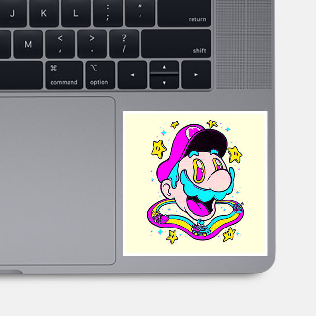 Psychedelic Mushroom Race-None-Glossy-Sticker-Studio Mootant
