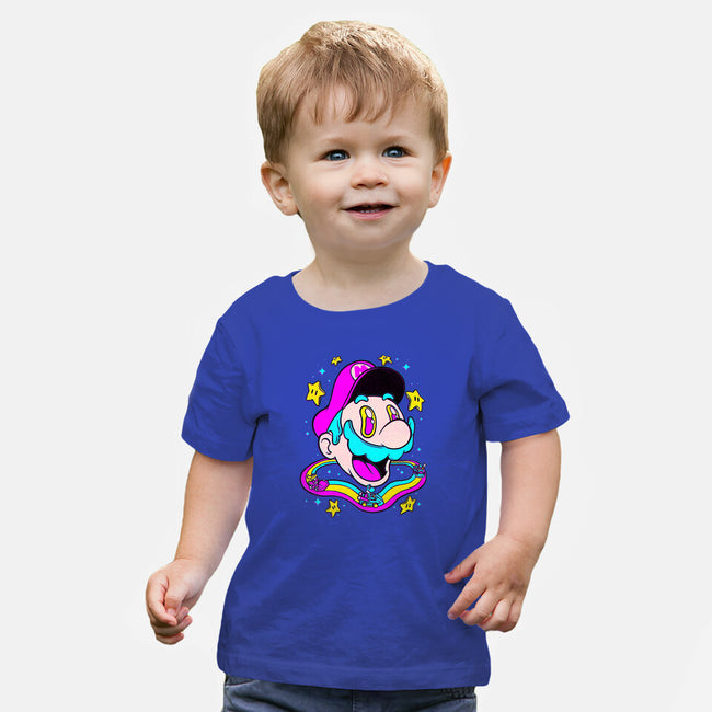 Psychedelic Mushroom Race-Baby-Basic-Tee-Studio Mootant