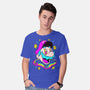 Psychedelic Mushroom Race-Mens-Basic-Tee-Studio Mootant