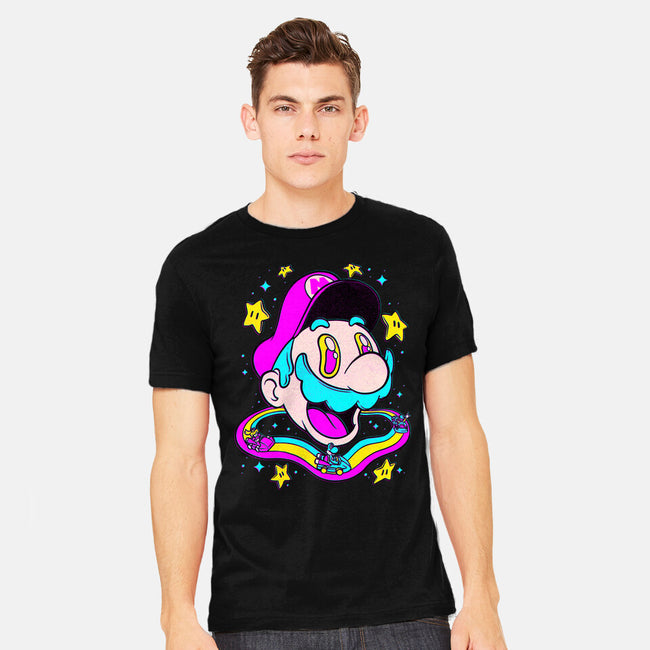 Psychedelic Mushroom Race-Mens-Heavyweight-Tee-Studio Mootant
