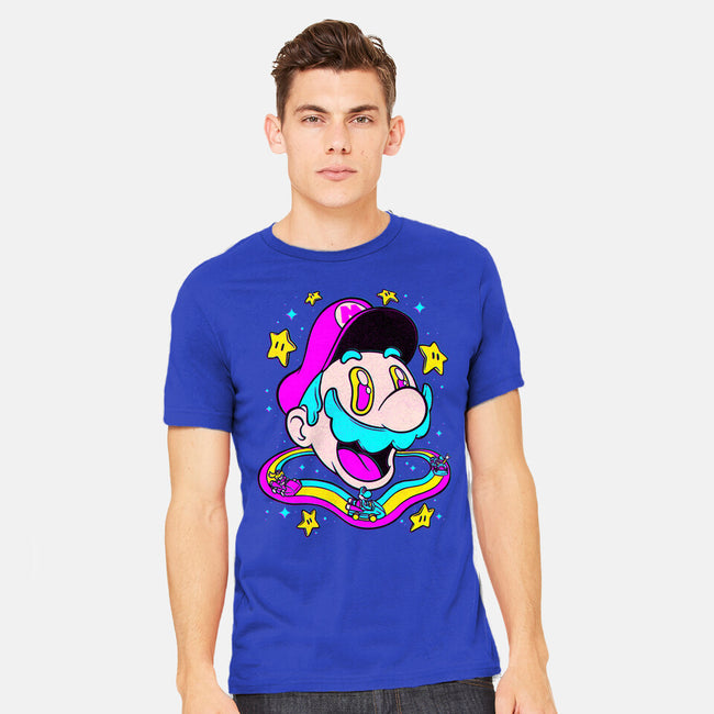 Psychedelic Mushroom Race-Mens-Heavyweight-Tee-Studio Mootant