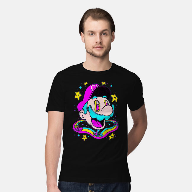 Psychedelic Mushroom Race-Mens-Premium-Tee-Studio Mootant
