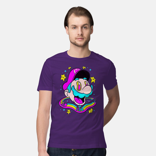Psychedelic Mushroom Race-Mens-Premium-Tee-Studio Mootant