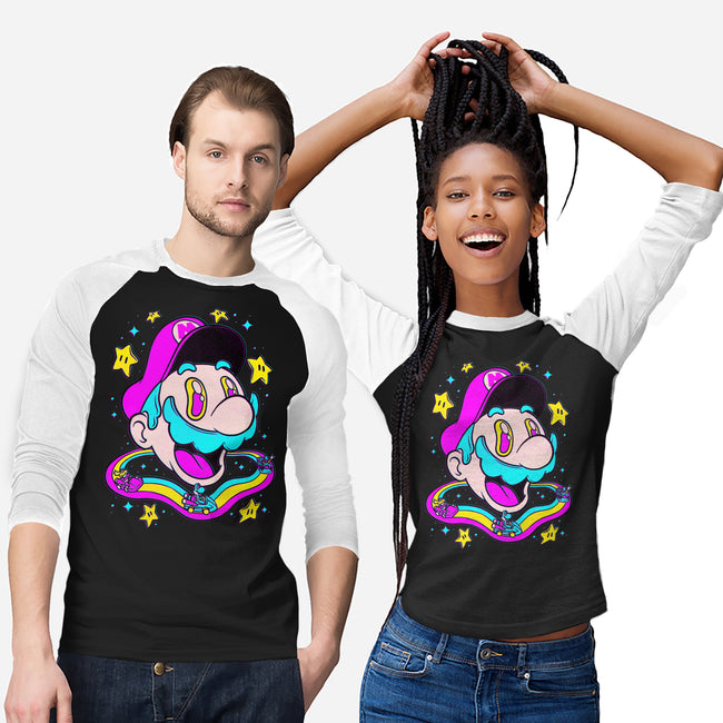 Psychedelic Mushroom Race-Unisex-Baseball-Tee-Studio Mootant