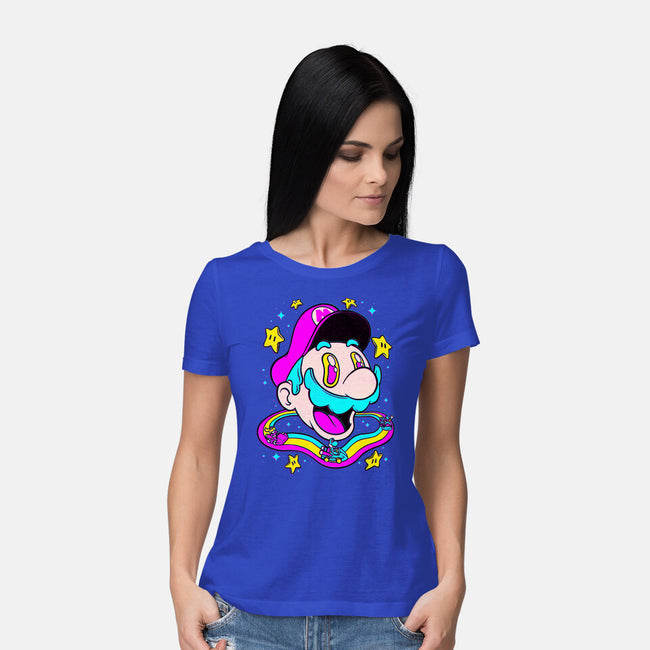 Psychedelic Mushroom Race-Womens-Basic-Tee-Studio Mootant