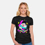 Psychedelic Mushroom Race-Womens-Fitted-Tee-Studio Mootant
