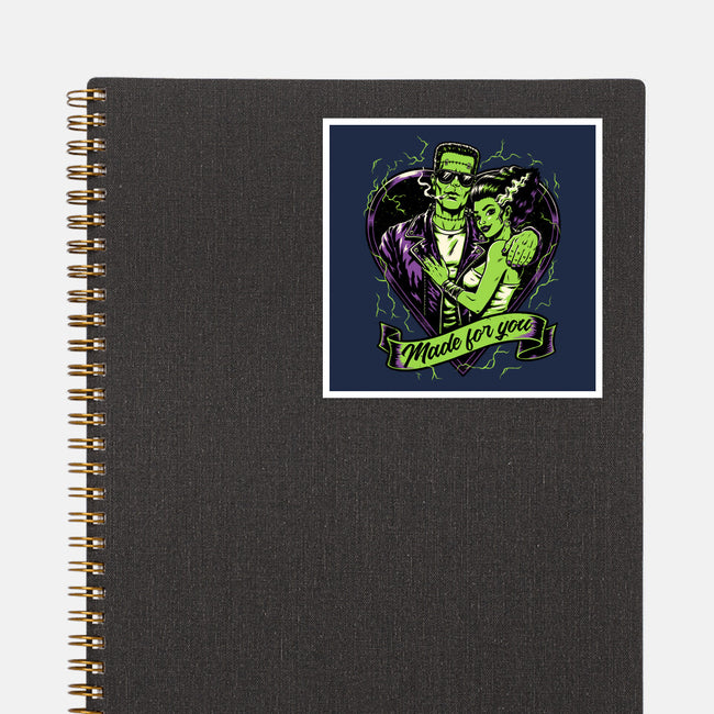 Frankenstein Monster Love-None-Glossy-Sticker-Studio Mootant