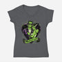 Frankenstein Monster Love-Womens-V-Neck-Tee-Studio Mootant