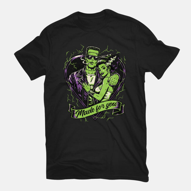 Frankenstein Monster Love-Mens-Basic-Tee-Studio Mootant