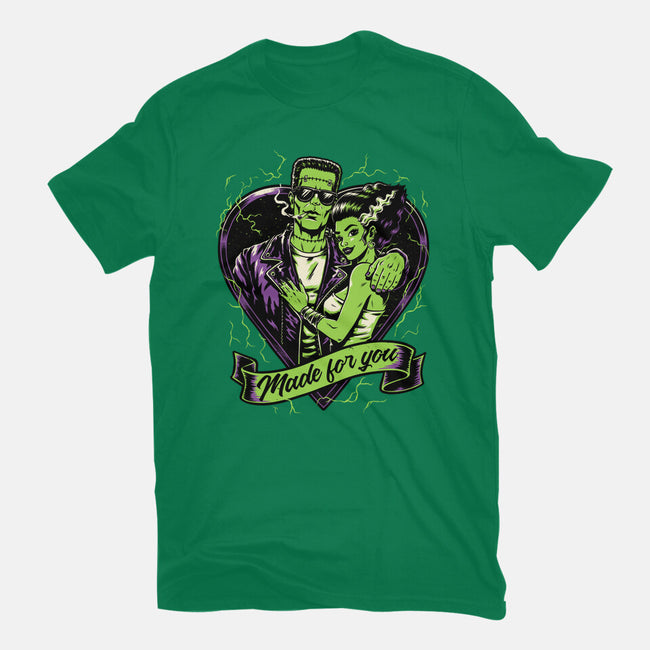 Frankenstein Monster Love-Mens-Basic-Tee-Studio Mootant