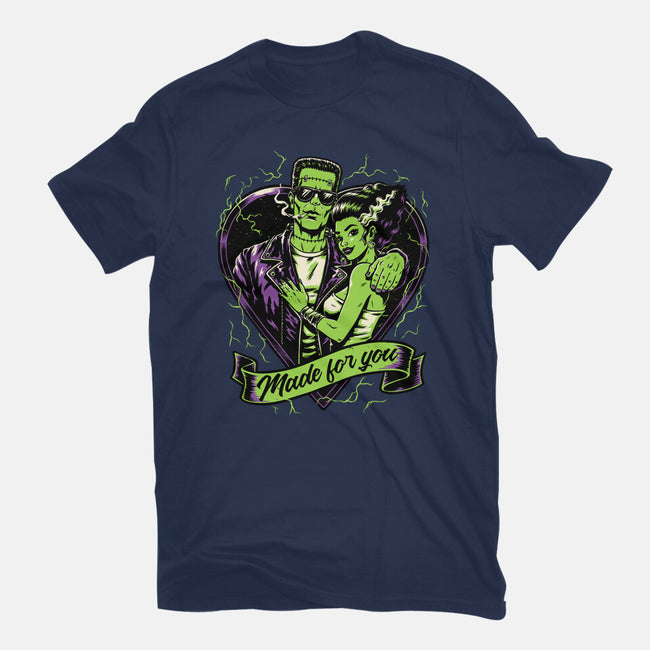 Frankenstein Monster Love-Mens-Basic-Tee-Studio Mootant