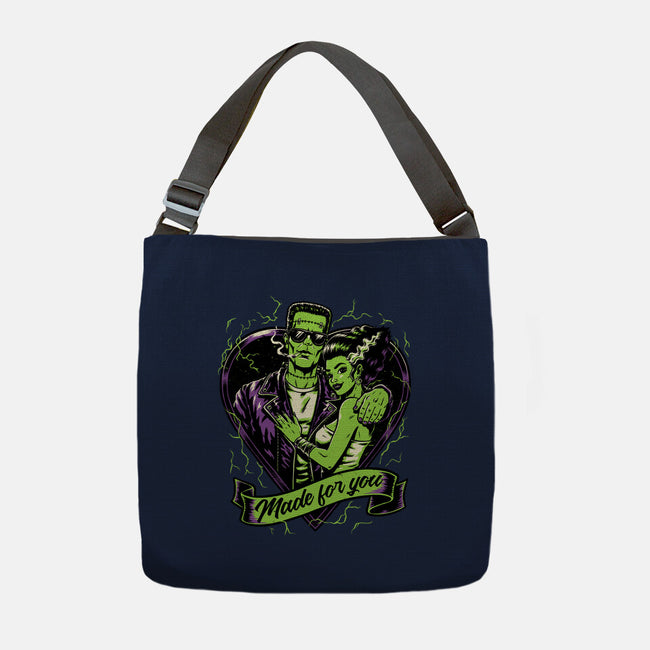 Frankenstein Monster Love-None-Adjustable Tote-Bag-Studio Mootant