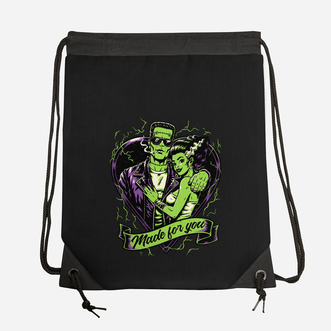 Frankenstein Monster Love-None-Drawstring-Bag-Studio Mootant
