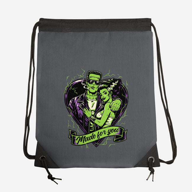 Frankenstein Monster Love-None-Drawstring-Bag-Studio Mootant
