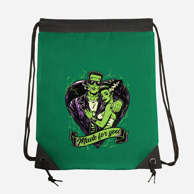 Frankenstein Monster Love-None-Drawstring-Bag-Studio Mootant