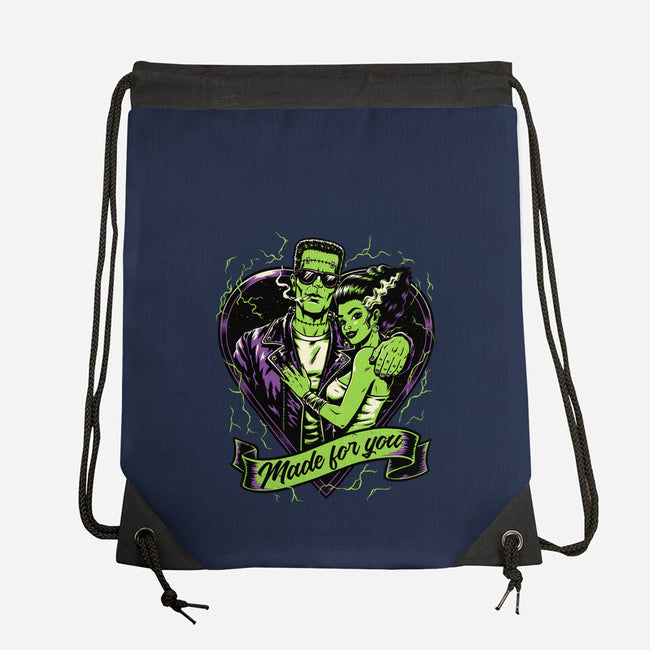 Frankenstein Monster Love-None-Drawstring-Bag-Studio Mootant