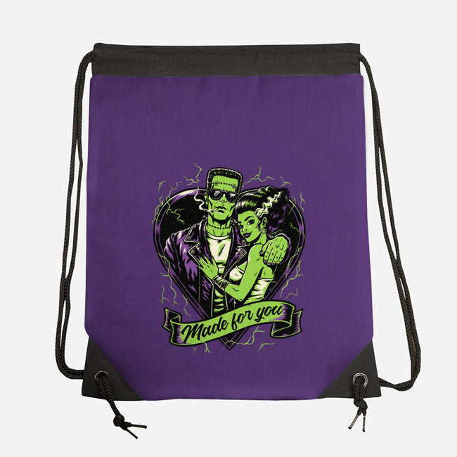 Frankenstein Monster Love-None-Drawstring-Bag-Studio Mootant