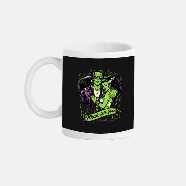 Frankenstein Monster Love-None-Mug-Drinkware-Studio Mootant