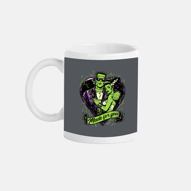Frankenstein Monster Love-None-Mug-Drinkware-Studio Mootant