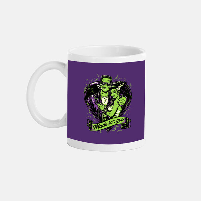 Frankenstein Monster Love-None-Mug-Drinkware-Studio Mootant