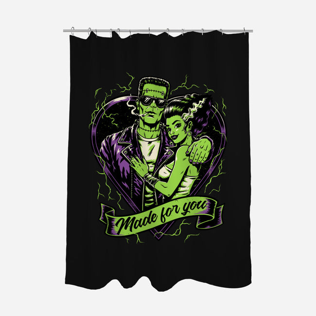 Frankenstein Monster Love-None-Polyester-Shower Curtain-Studio Mootant