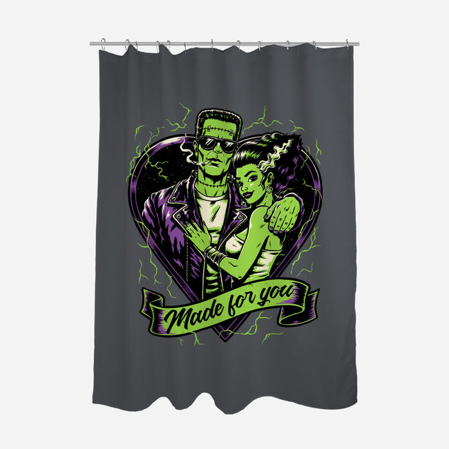 Frankenstein Monster Love-None-Polyester-Shower Curtain-Studio Mootant