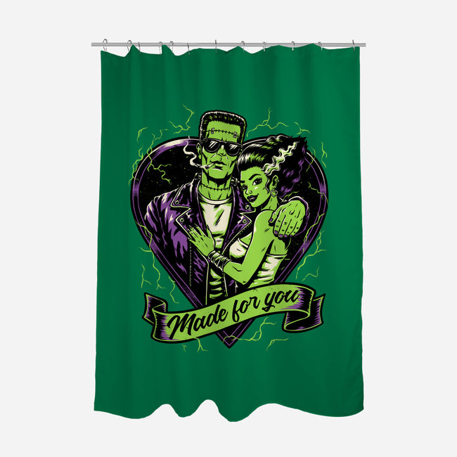 Frankenstein Monster Love-None-Polyester-Shower Curtain-Studio Mootant